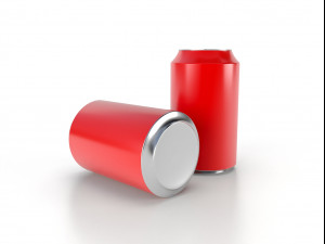 beverage can 330 ml low-poly 3D Model
