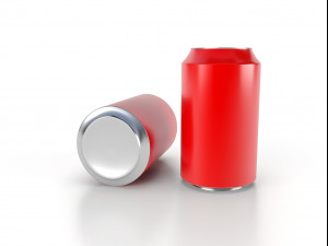 beverage can 330 ml low-poly 3D Model