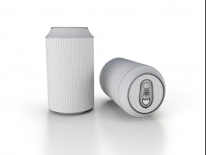 beverage can 330 ml low-poly 3D Model