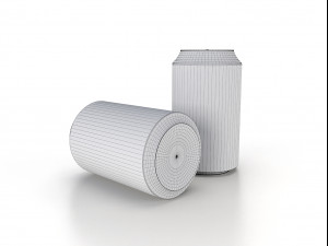 beverage can 330 ml low-poly 3D Model