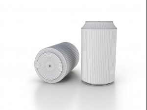 beverage can 330 ml low-poly 3D Model
