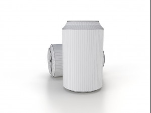 beverage can 330 ml low-poly 3D Model