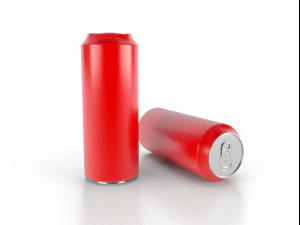 beverage can 350 ml low-poly 3D Model