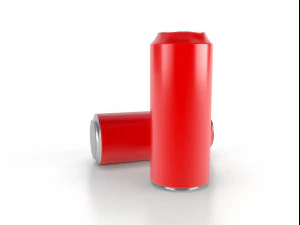 beverage can 350 ml low-poly 3D Model