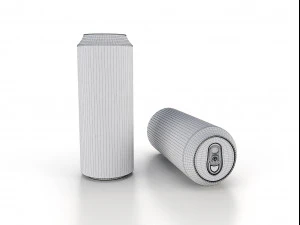 beverage can 350 ml low-poly 3D Model