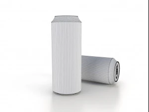 beverage can 350 ml low-poly 3D Model