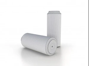 beverage can 350 ml low-poly 3D Model