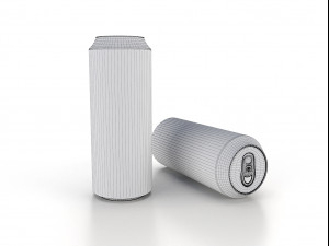 beverage can 355 ml low Modello 3D