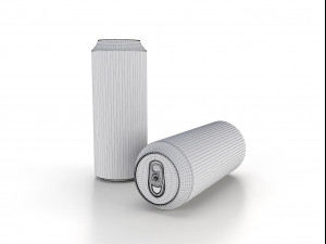 beverage can 355 ml low Modello 3D