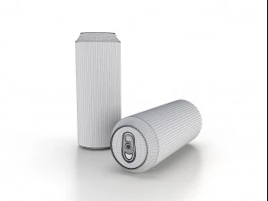 beverage can 355 ml low 3D Model