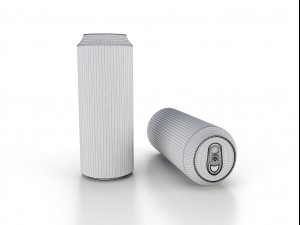 beverage can 355 ml low Modello 3D