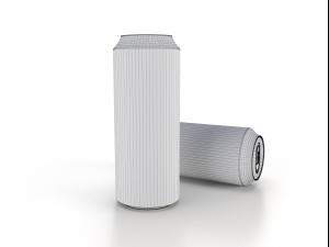 beverage can 355 ml low Modello 3D