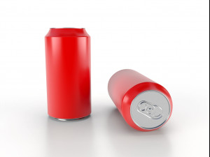 beverage can 400 ml low-poly 3Dモデル