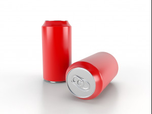 beverage can 400 ml low-poly 3Dモデル