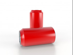 beverage can 400 ml low-poly 3Dモデル
