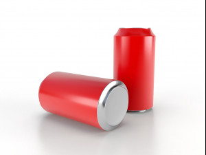 beverage can 400 ml low-poly 3Dモデル