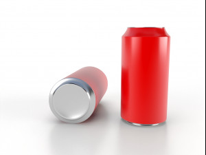 beverage can 400 ml low-poly 3Dモデル