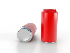 beverage can 400 ml low-poly 3D Model
