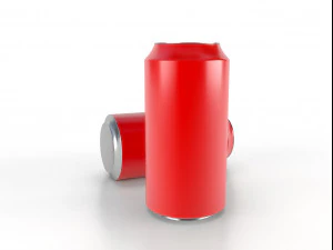 beverage can 400 ml low-poly 3D Model