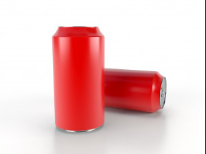 beverage can 400 ml low-poly 3Dモデル