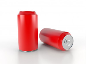 beverage can 400 ml low-poly 3Dモデル