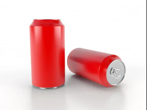 beverage can 400 ml low-poly 3D Model