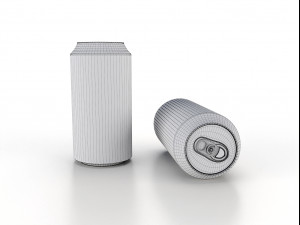 beverage can 400 ml low-poly 3Dモデル