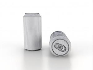 beverage can 400 ml low-poly 3Dモデル