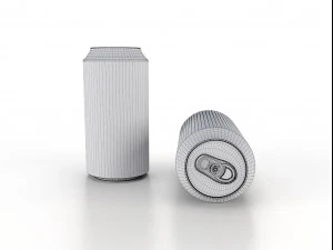 beverage can 400 ml low-poly 3D Model