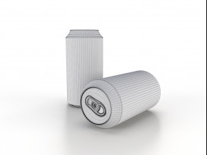 beverage can 400 ml low-poly 3Dモデル
