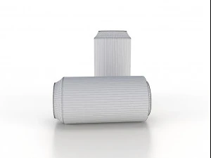 beverage can 400 ml low-poly 3D Model