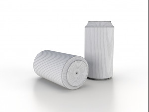 beverage can 400 ml low-poly 3Dモデル
