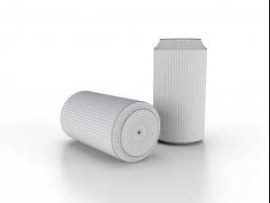 beverage can 400 ml low-poly 3D Model
