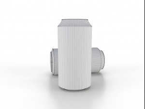 beverage can 400 ml low-poly 3Dモデル