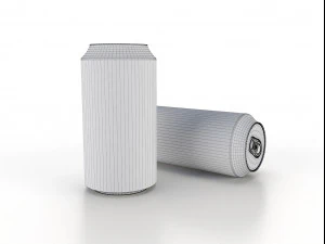 beverage can 400 ml low-poly 3D Model