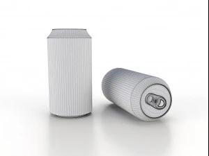 beverage can 400 ml low-poly 3D Model