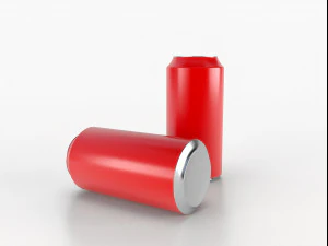 beverage can 400 ml low-poly 3D Model
