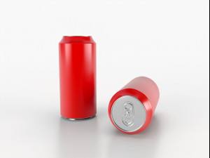 beverage can 400 ml low-poly Model 3D