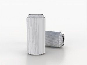beverage can 400 ml low-poly Model 3D