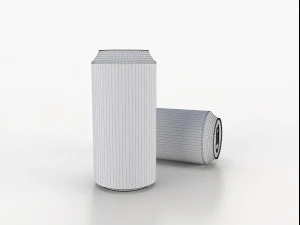 beverage can 400 ml low-poly 3D Model
