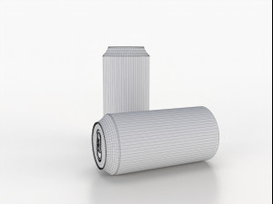 beverage can 400 ml low-poly Model 3D