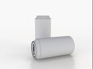 beverage can 400 ml low-poly 3D Model