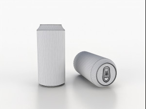 beverage can 400 ml low-poly Model 3D