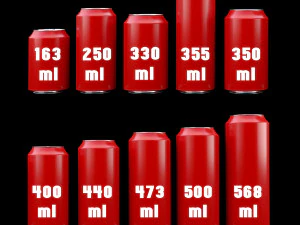 lata de bebida low-poli Modelo 3D