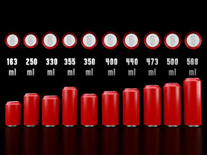 饮料罐低聚 3D 模型