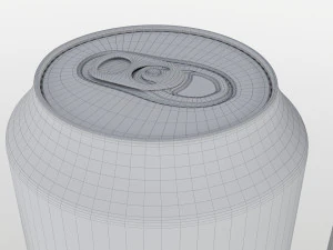 饮料罐低聚 3D 模型