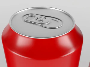 饮料罐低聚 3D 模型