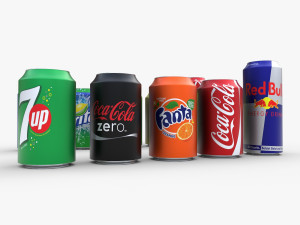 soda cans 3D-Modell