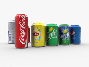 soda cans 3D-Modell
