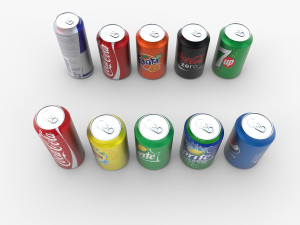 soda cans 3D-Modell